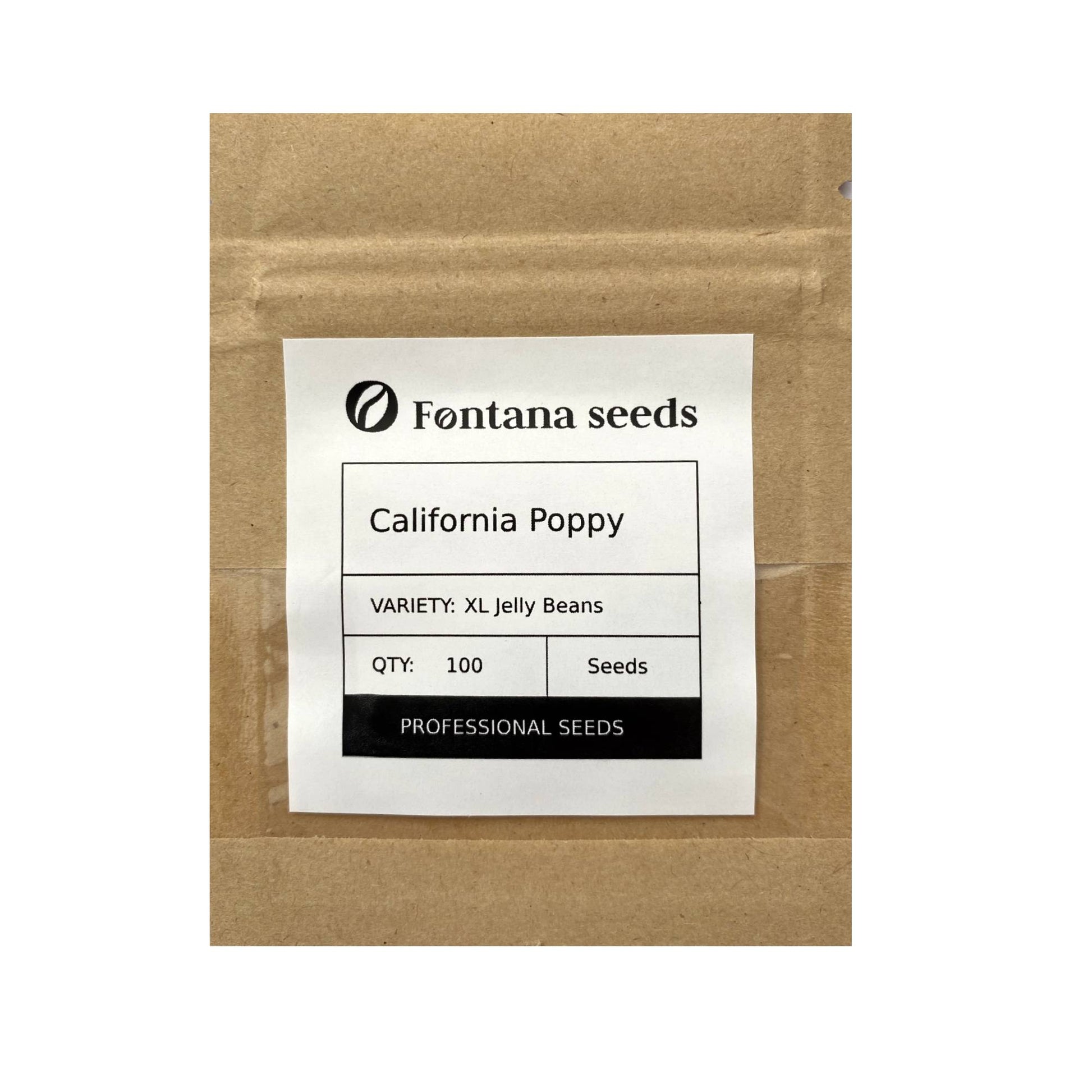 California Poppy Jelly Beans Seed Size
