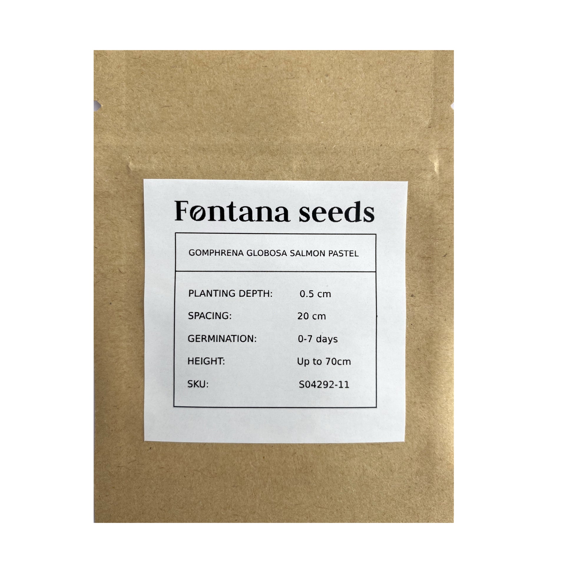 Gomphrena Salmon Seed