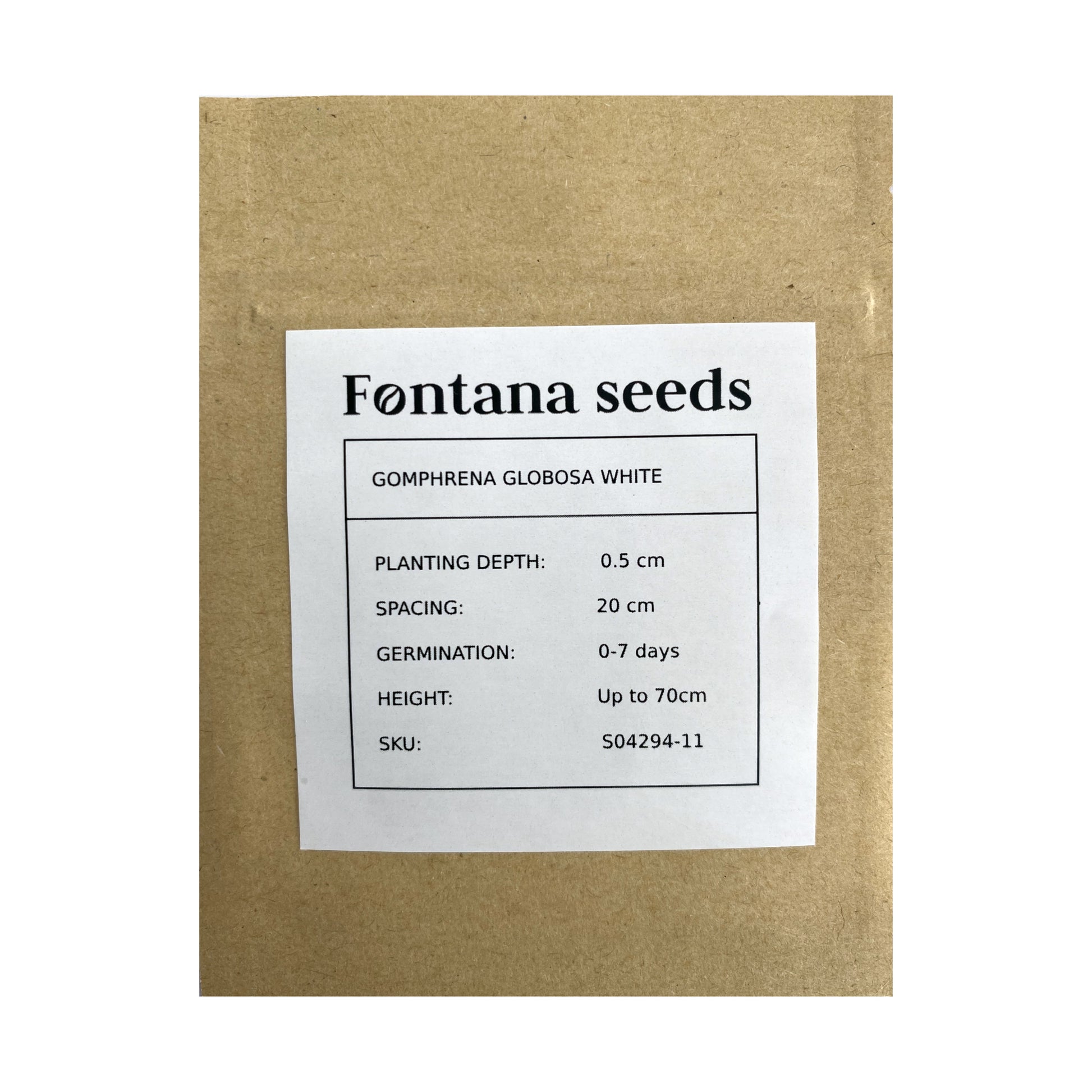 Gomphrena White Seed