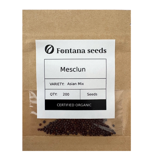 Organic Mesclun Seeds - Asian Mix