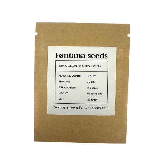 Zinnia Peaches and Cream
